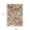 Edge Collections - 4' X 6' - Orange - Floral Power Loom Area Rug for Home Décor - 1 Piece